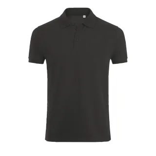 SOLS Herren Phoenix Kurzarm-Pique-Poloshirt (Charcoal Marl)
