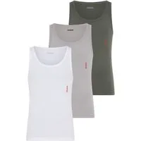 HUGO Ripptanktop (Packung, 3-tlg., 3er) Basic, Rundhals