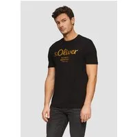 s.Oliver T-Shirt mit Logo-Print Rundhals, kurzarm