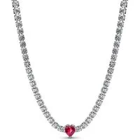 Pandora Herzkette 393549C01-40, für Damen-Kette Choker Herz