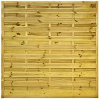 GartenLand Zaun Dichtzaun Vario gerade 180x180 cm Kiefernholz – Kesseldruckimprägniert, (Set, Ohne Pfosten, 180x180 cm), gerade, Kiefer