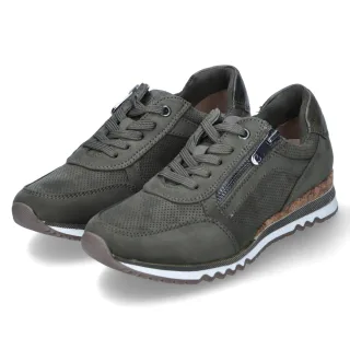 Marco Tozzi Low Sneaker - Gr. 37 - Grün - Textil & Synthetik