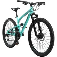 Bikestar Mountainbike 27.5 Zoll, ab 157 cm, Aluminium, Damen, Herren, 21 Gang Shimano Tourney RD-TY300 Schaltwerk, Kettenschaltung, Scheibenbremse, Rahmen 41.9 cm, Vollgefedert