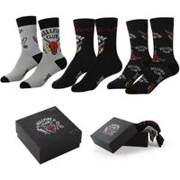 Stranger things Socken Socken 3er Pack Erwachsene Baumwollmix Fan Socken 38–45