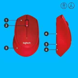Logitech M330 SILENT PLUS | 910-004911 | Maus - 3 Tasten