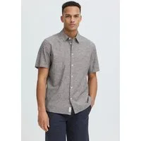Blend Kurzarmhemd BHABAN SHIRT PP NOOS aus Baumwollmischung, mit Leinenoptik, Regular Fit, pflegeleicht