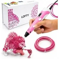 LOFTY 3D-Drucker-Stift Der 3D Stift, 3D Stift Set, Mit 15 Farben, 75m Filament, Mit Handbuch, SCRIB3D, Hochwertig, Kindergeschenk
