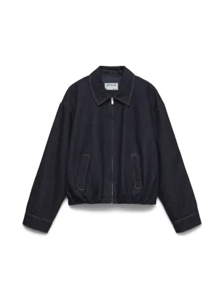 Aware - AWBERRIE BOMBER DENIM JACKET Dark Blue Denim - Gr. - S