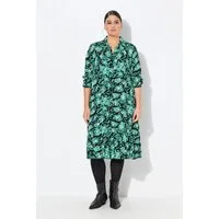 Ulla Popken Hemdblusenkleid Hemdblusenkleid A-Linie Hemdkragen.