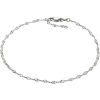 Firetti Fußkette Schmuck Geschenk Silber 925 Körperschmuck Plättchenkette Stern Motiv