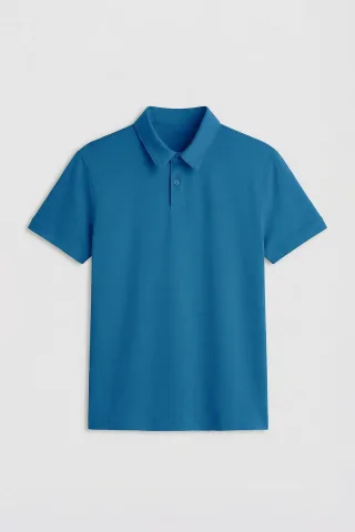 Herren Polo-T-Shirt aus Baumwolle mit Elasthan