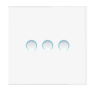 MOES Matter Protocol Tuya Smart Light Switch WiFi Concave Glass Panel Timing Function Voice Control with Alexa/Google/Ap