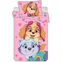 Jerry Fabrics Babybettwäsche Paw Patrol Babybettwäsche Skye & Everest 100x135 cm Baumwolle, 1 teilig, Langlebig