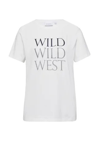 comma - T-Shirt weiß - Gr. - 40
