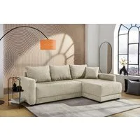 Jockenhöfer Gruppe Ecksofa Venezia L-Form, B: 234 cm, mit Bettfunktion, Bettkasten & Zierkissen