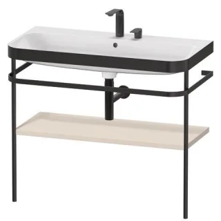 Duravit Happy D.2 Plus c-bonded Set mit Metallkonsole Taupe Supermatt 975x490x850 mm - HP4738E8383 HP4738E8383