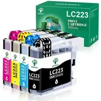 Greensky 4er/12er ersetzt Brother LC223 LC223XL Tintenpatrone (DCP-J4120DW DCP-J562DW für MFC-J5320DW MFC-J4420DW MFC-J480DW DCP J4120DW MFC J4625DW MFC J4620DW MFC J4420DW, MFC-J880DW MFC-J4620DW MFC-J5620DW MFC-J5625DW LC223 XL LC-223)