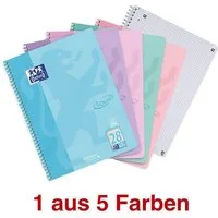OXFORD Collegeblock Oxford TOUCH Collegeblock A4 80 Bl. kariert Pastell – Farbe zufällig -