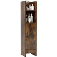 COSTWAY Badkommode, Badschrank Badezimmerschrank schmal, verstellbare Ablagen