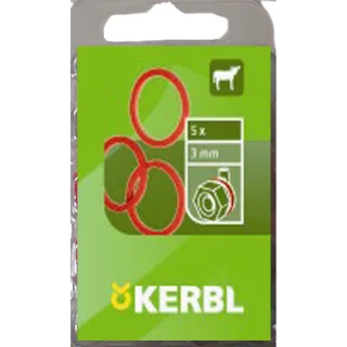 Kerbl Dichtungsring für Ventil 3mm, 5er Pack rot - 148/5
