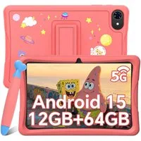 TABWEE K10 kids tablet 10" Tablet (10.1", 64 GB, Android 15, 5G wifi, Android 15, Google Kids Space, Gemini AI, mit Stift)