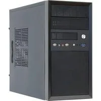 CT-01B-350GPB, Tower-Gehäuse schwarz, inkl. 350-Watt-Netzteil