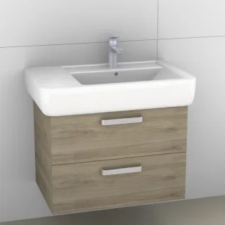 Artiqua 413 Waschtischunterschrank für Renova Plan 122175 Sanremo Eiche quer NB, 413-WU2L-K18-7145-4 413-WU2L-K18-7145-428