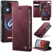 Mycotech Handyhülle Premium 2in1 Klapphülle für Samsung mit abnehmbarem Case Retro Tasche