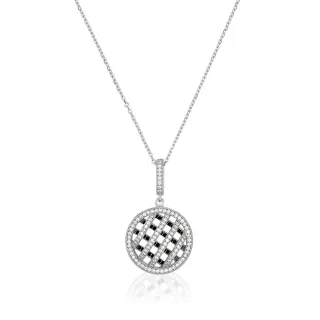 Orphelia Damen-Kette aus 925er Sterlingsilber mit Anhänger – Silber ZH-4836