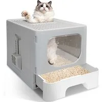 nobleza Katzentoilette Katzentoilette mit Deckel Katzenklo Katzen
