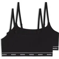 HUGO Bralette TWIN BRALETTE DESIGN (2-tlg) ohne Verschluss, ohne Polsterung