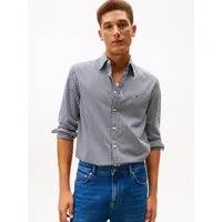 Tommy Hilfiger Langarmhemd FLEX POPLIN BIG GINGHAM regular fit, Button-down-Kragen