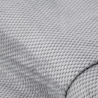 Möbelstoff Waffelvelours, hellgrau
