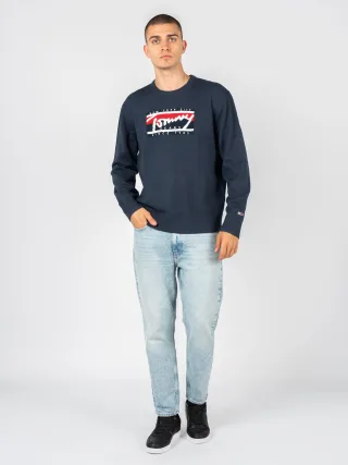 Tommy Jeans Pullover Herren Blau