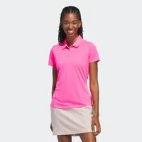 adidas Performance Poloshirt SOLID PERFORMANCE SLEEVE FÜR DAMEN mit Druckknopfverschluss, aus Polyester, leichtes Pikeematerial
