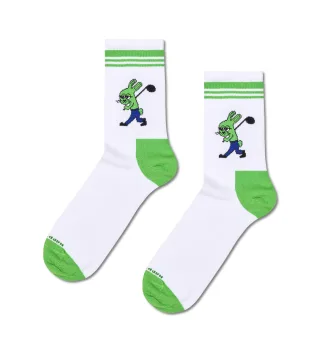 happy socks - Golf Bunny Sneaker Sock Weiß - Gr. - 43.5