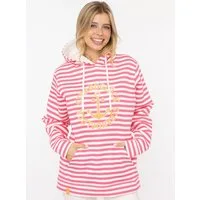 Zwillingsherz Kapuzensweatshirt "Streifen Strandglück" gestreift, Stickererei vorne, Kordelzug, Tasche