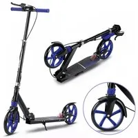 oyajia Cityroller 200 Tretroller - Höhenverstellbar & zusammenklappbar, Roller mit Anti-Rutsch-Trittfläche & Doppel-Federung