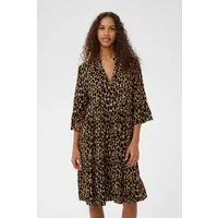 Saint Tropez Blusenkleid EdaSZ Dress Sommerkleid, Tunikakleid mit Volant und 3/4 Ärmel