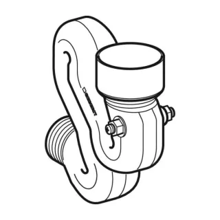 Geberit Schneckengeruchsverschluss für Urinal 242078001 mit Sonde