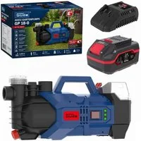 Güde Akku-Gartenpumpe Gartenpumpe GP 18-0 18 V mit Akku 4.0 Ah und Ladegerät