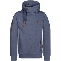 naketano T-Shirt Baumwolle Kapuze Sweat Streetwear Oversize Kängurutasche weich Herren (1-tlg) bequem, casual, vegan, meliert, kuschelig, mit Kapuze, Alltag