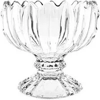 Almina Dessertschale 6er-Set Glasschalen 200ml, Lotus-Design, perfekt für Desserts & Snacks, Glas, (6-tlg)