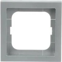 Rahmen einfach zum Abdecken von Schaltern, Tastern und Steckdosen, future linear aluminium (gebürstet), Retail