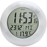 AMS Funkwanduhr F5929 (Quarzuhr,Datum,Wohnzimmer,Esszimmer,Küche,Arbeitszimmer,Büro,Flur)