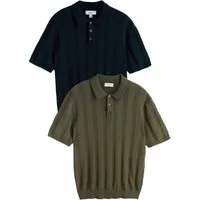 Next Poloshirt Regular Fit Poloshirts aus Strick, 2er-Pack (2-tlg)