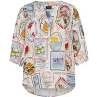 VIA APPIA DUE Klassische Bluse Große Größen