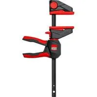 Einhandzwinge mit drehbarem Griff M, EZ360M-30 schwarz/rot, 300 / 60