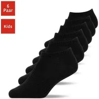 SNOCKS Sneakersocken Kinder Sneaker Socken für Jungen & Mädchen (6-Paar) aus Bio-Baumwolle