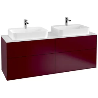 Villeroy und Boch Finion Waschtischunterschrank G43100HB 160x60,3cm, Emotion, Abdeckplatte white matt, Peony Matt